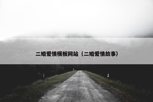 二婚爱情模板网站（二婚爱情故事）