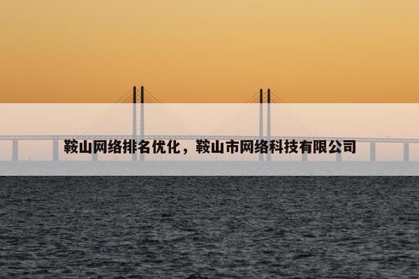 鞍山网络排名优化，鞍山市网络科技有限公司