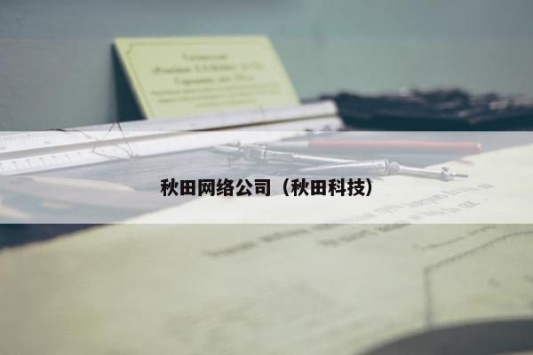 秋田网络公司（秋田科技）