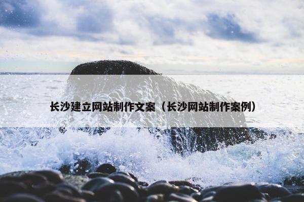 长沙建立网站制作文案（长沙网站制作案例）