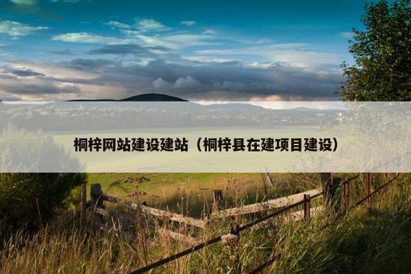 桐梓网站建设建站（桐梓县在建项目建设）