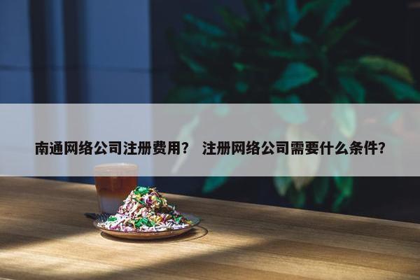 南通网络公司注册费用？ 注册网络公司需要什么条件？