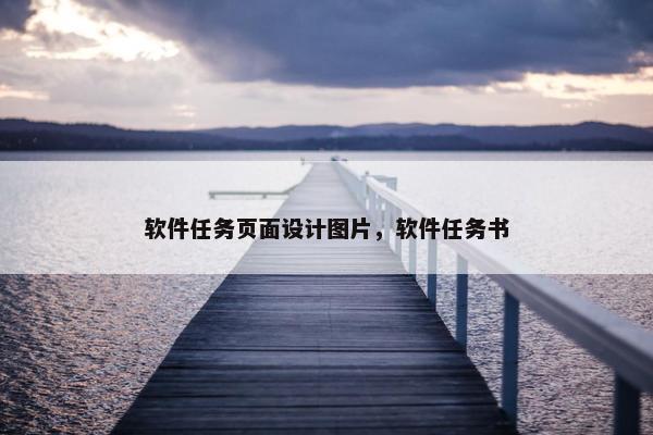 软件任务页面设计图片，软件任务书
