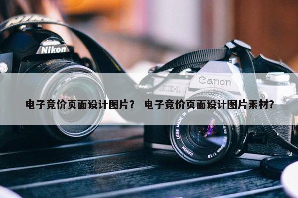 电子竞价页面设计图片？ 电子竞价页面设计图片素材？