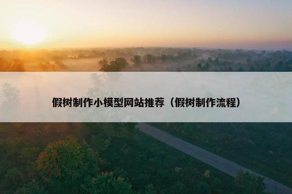 假树制作小模型网站推荐（假树制作流程）