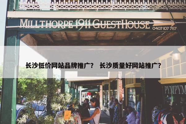 长沙低价网站品牌推广？ 长沙质量好网站推广？