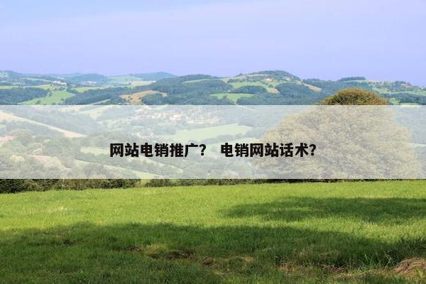 网站电销推广？ 电销网站话术？