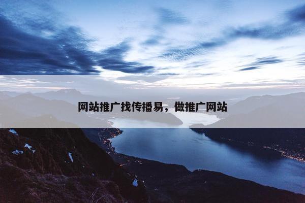 网站推广找传播易，做推广网站