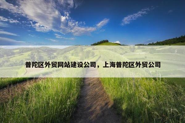 普陀区外贸网站建设公司，上海普陀区外贸公司