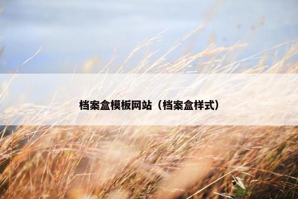 档案盒模板网站（档案盒样式）