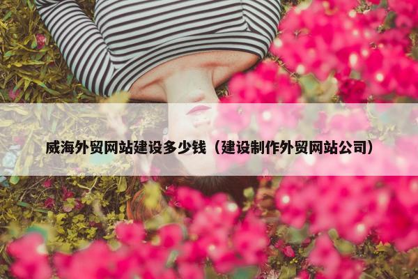 威海外贸网站建设多少钱（建设制作外贸网站公司）