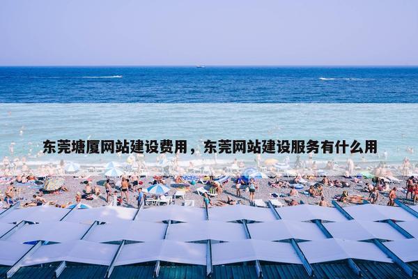 东莞塘厦网站建设费用，东莞网站建设服务有什么用