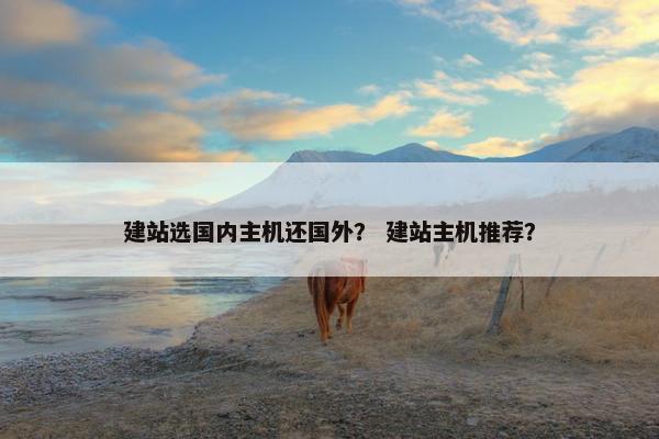 建站选国内主机还国外？ 建站主机推荐？