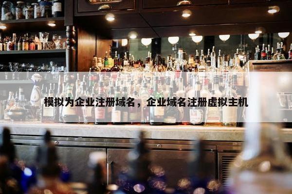 模拟为企业注册域名，企业域名注册虚拟主机