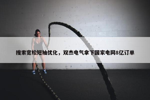 搜索宽松短袖优化，双杰电气拿下国家电网8亿订单