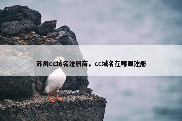 苏州cc域名注册商，cc域名在哪里注册