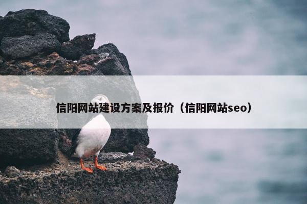 信阳网站建设方案及报价（信阳网站seo）