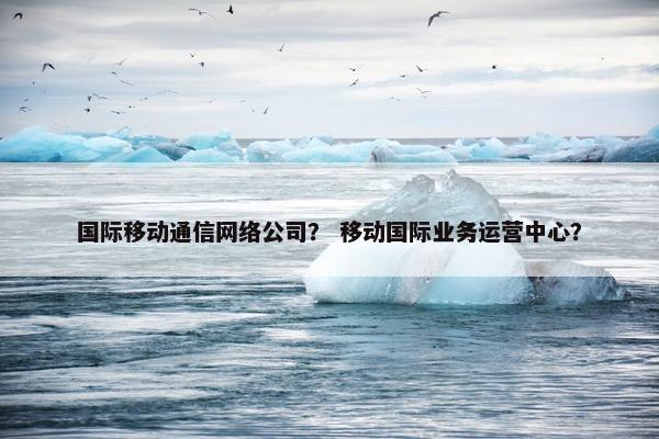 国际移动通信网络公司？ 移动国际业务运营中心？