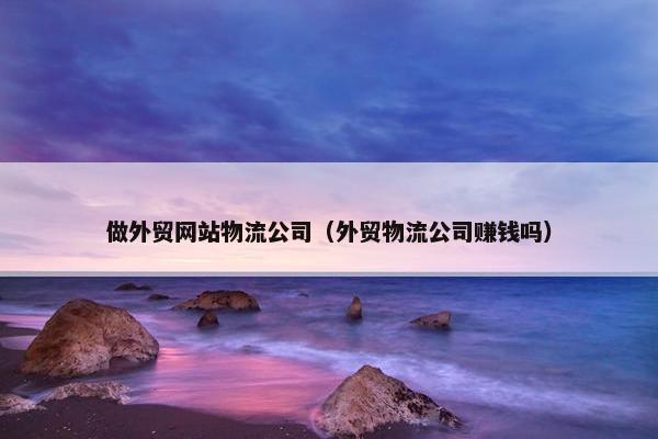 做外贸网站物流公司（外贸物流公司赚钱吗）