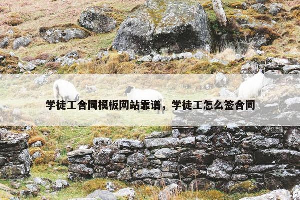 学徒工合同模板网站靠谱，学徒工怎么签合同