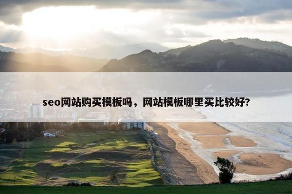 seo网站购买模板吗，网站模板哪里买比较好?