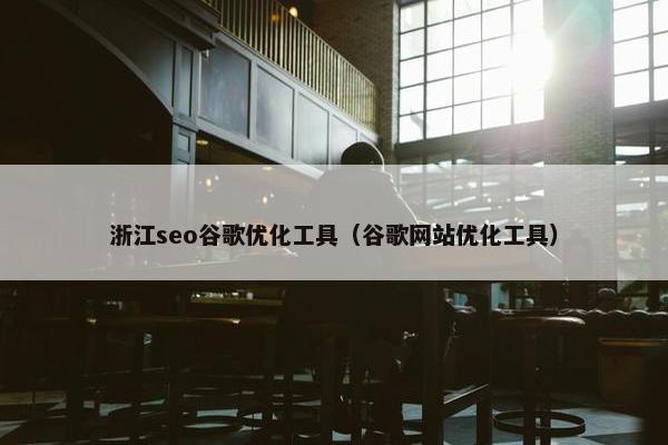 浙江seo谷歌优化工具（谷歌网站优化工具）