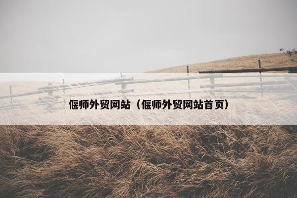 偃师外贸网站（偃师外贸网站首页）