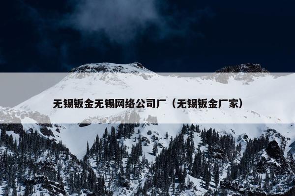 无锡钣金无锡网络公司厂（无锡钣金厂家）