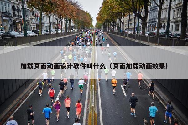 加载页面动画设计软件叫什么（页面加载动画效果）