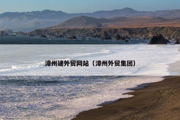 漳州建外贸网站（漳州外贸集团）