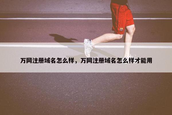 万网注册域名怎么样，万网注册域名怎么样才能用