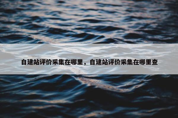 自建站评价采集在哪里，自建站评价采集在哪里查