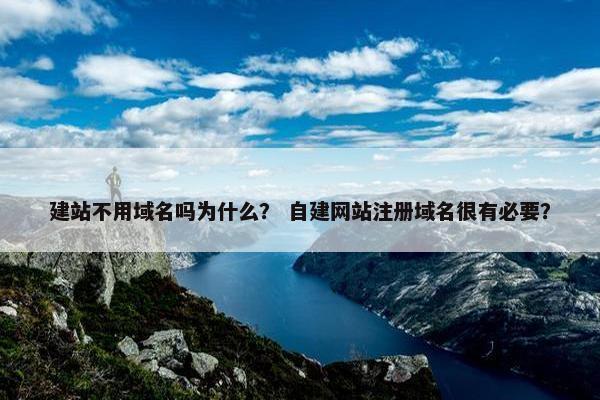 建站不用域名吗为什么？ 自建网站注册域名很有必要？