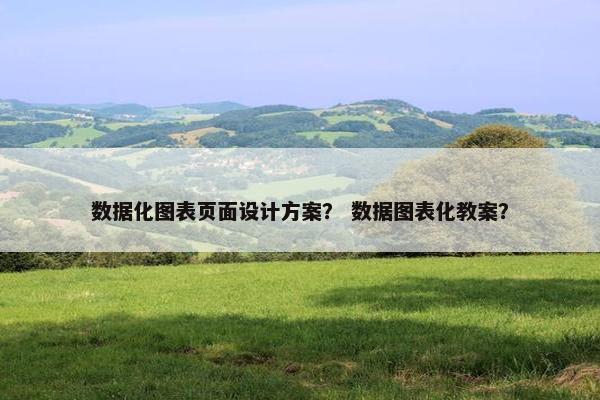 数据化图表页面设计方案？ 数据图表化教案？