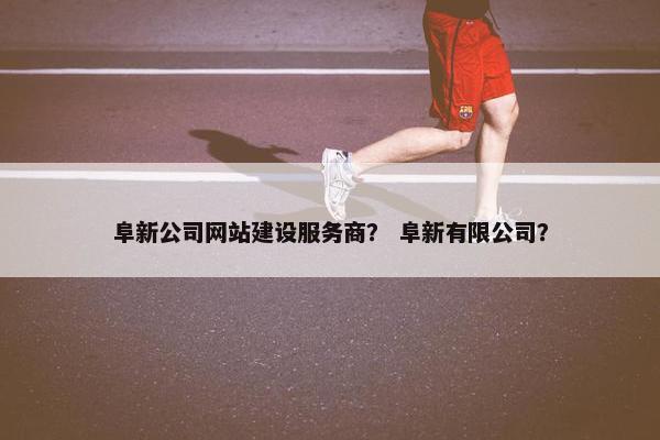 阜新公司网站建设服务商？ 阜新有限公司？