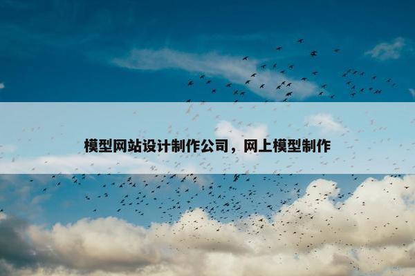 模型网站设计制作公司，网上模型制作
