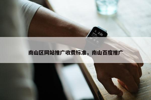 南山区网站推广收费标准，南山百度推广