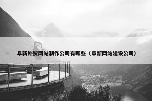 阜新外贸网站制作公司有哪些（阜新网站建设公司）