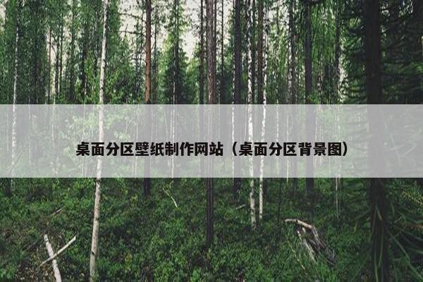 桌面分区壁纸制作网站（桌面分区背景图）