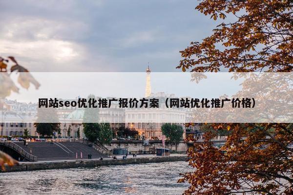 网站seo优化推广报价方案（网站优化推广价格）