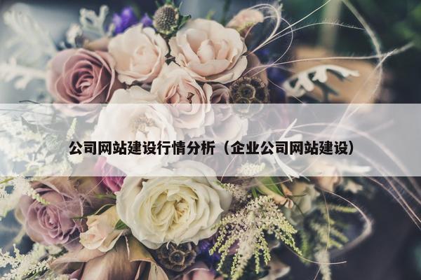 公司网站建设行情分析（企业公司网站建设）