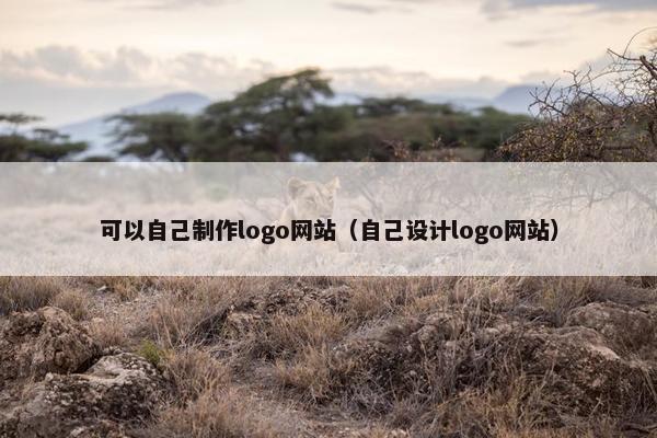 可以自己制作logo网站（自己设计logo网站）