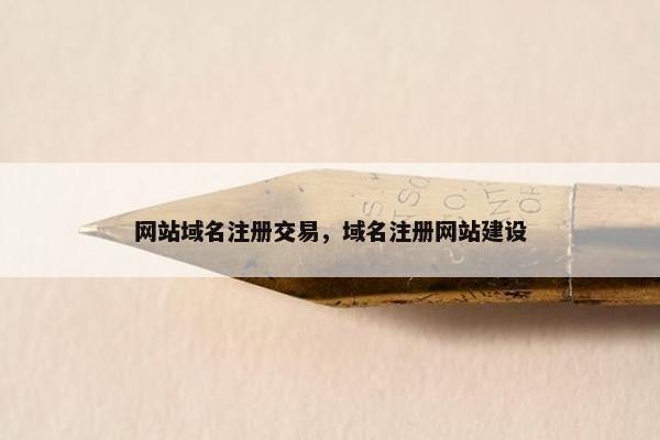 网站域名注册交易，域名注册网站建设