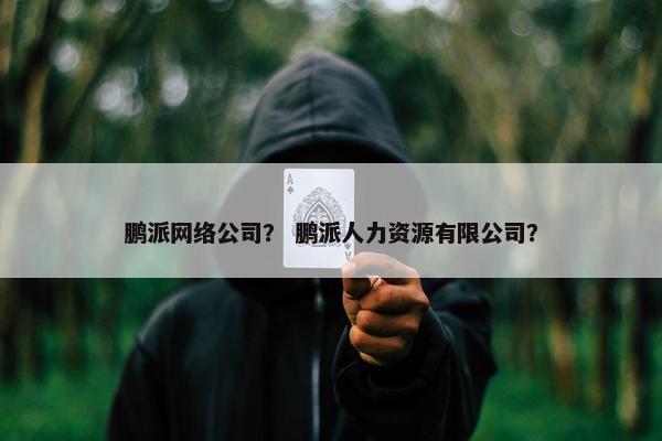 鹏派网络公司？ 鹏派人力资源有限公司？