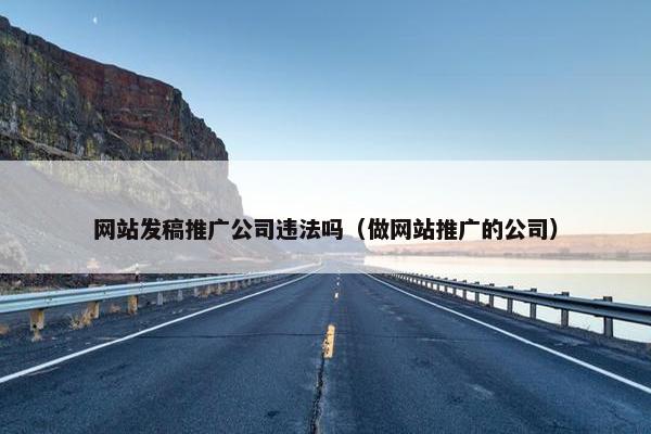 网站发稿推广公司违法吗（做网站推广的公司）