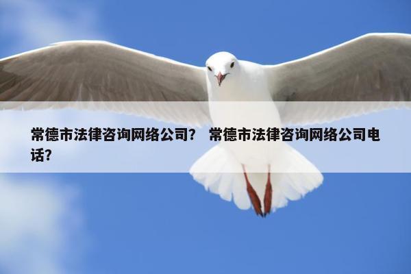 常德市法律咨询网络公司？ 常德市法律咨询网络公司电话？