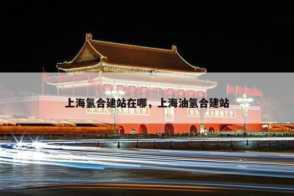 上海氢合建站在哪，上海油氢合建站