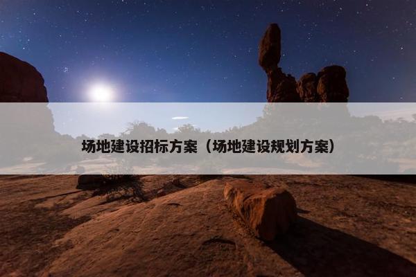 场地建设招标方案（场地建设规划方案）