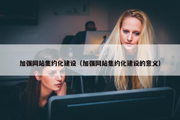 加强网站集约化建设（加强网站集约化建设的意义）