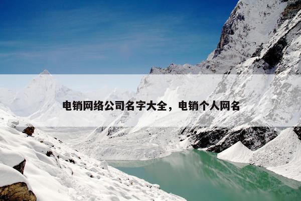 电销网络公司名字大全，电销个人网名